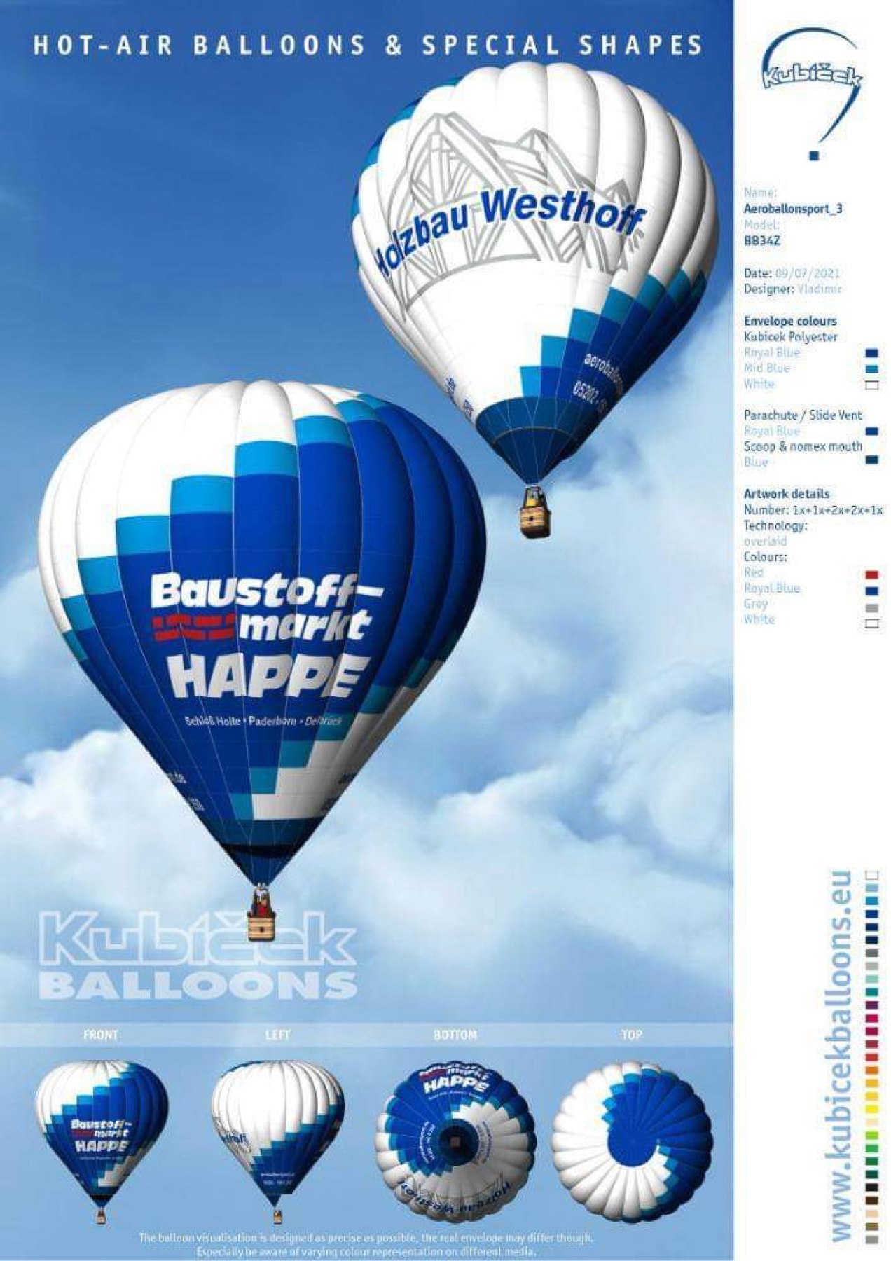 Ballonontwerp — Happe en Holzbau Westhoff
